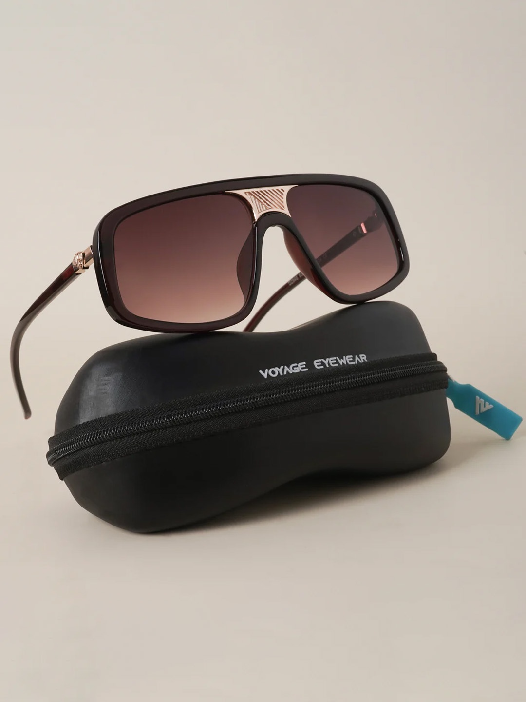 

Voyage Wayfarer Sunglasses With UV Protected Lens-2846MG4017, Brown