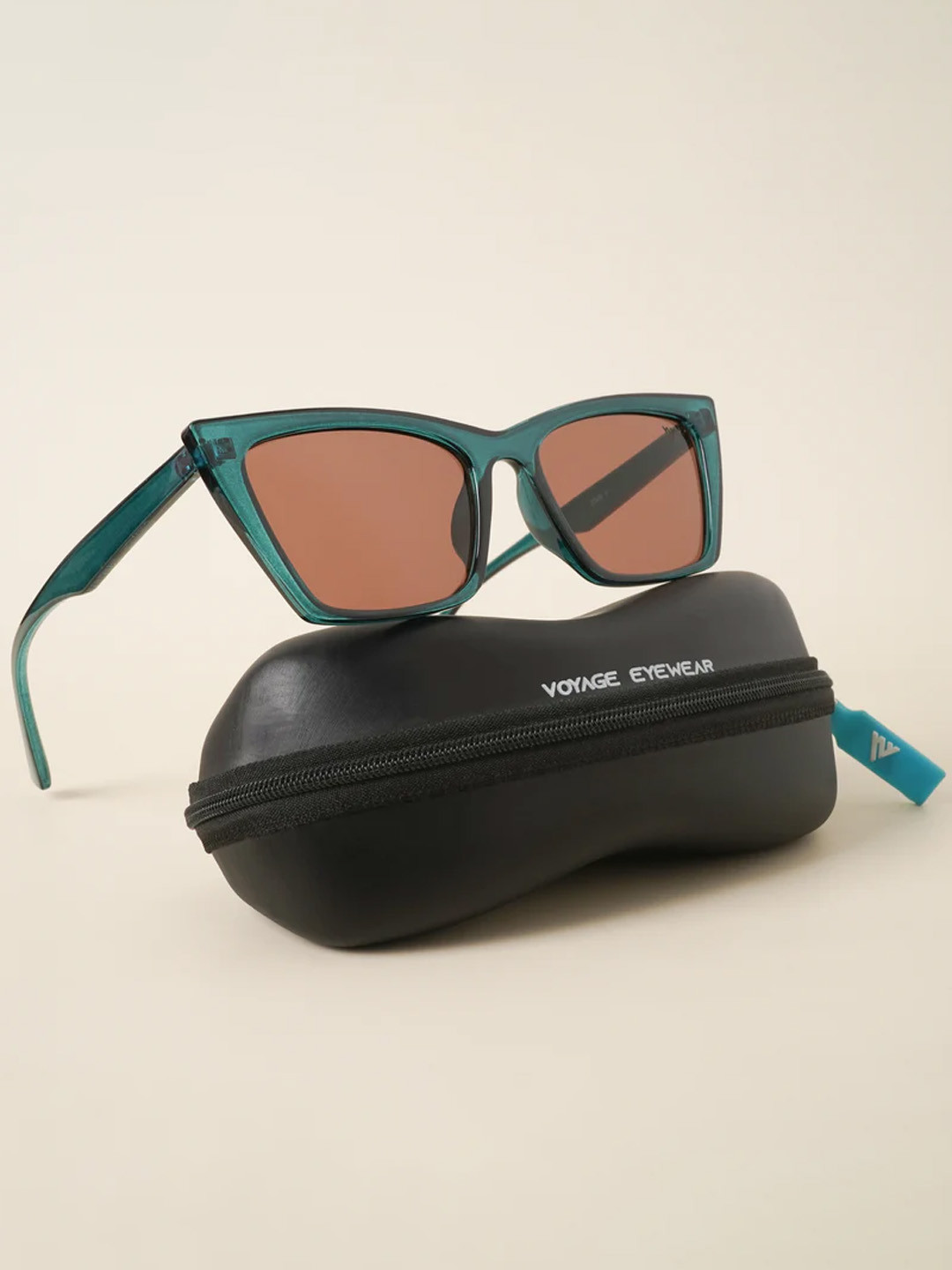 

Voyage Lens & Cateye Sunglasses With UV Protected Lens 2048MG3992, Brown