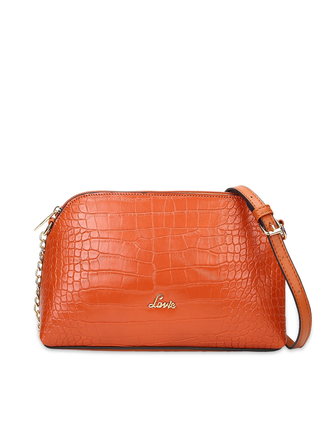 

Lavie Textured Structured Sling Bag, Orange