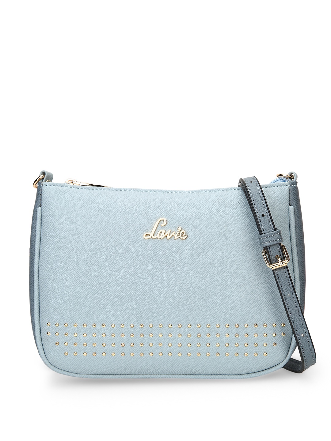 

Lavie Textured Structured Sling Bag With Embellished, Green