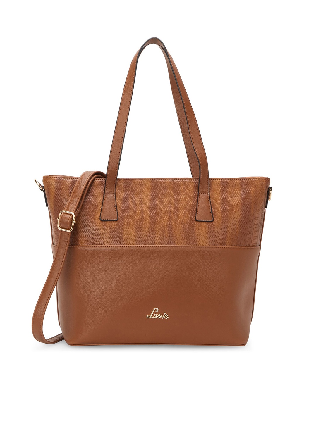 

Lavie Textured Structured Tote Bag, Brown