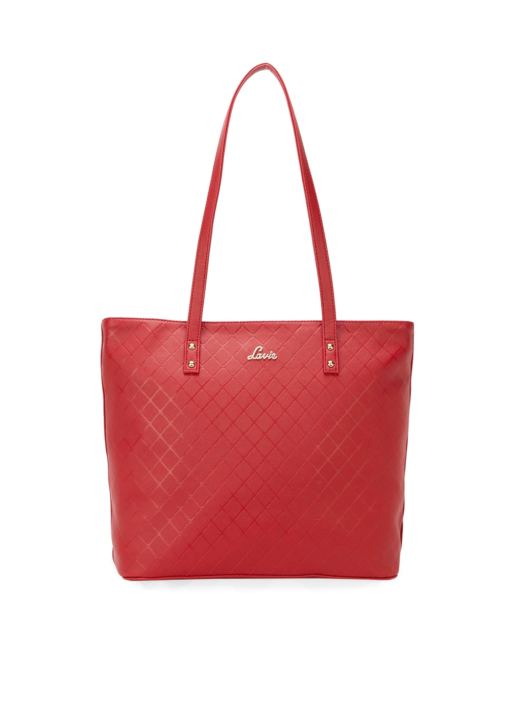 

Lavie Textured Oversized Shopper Shoulder Bag, Red