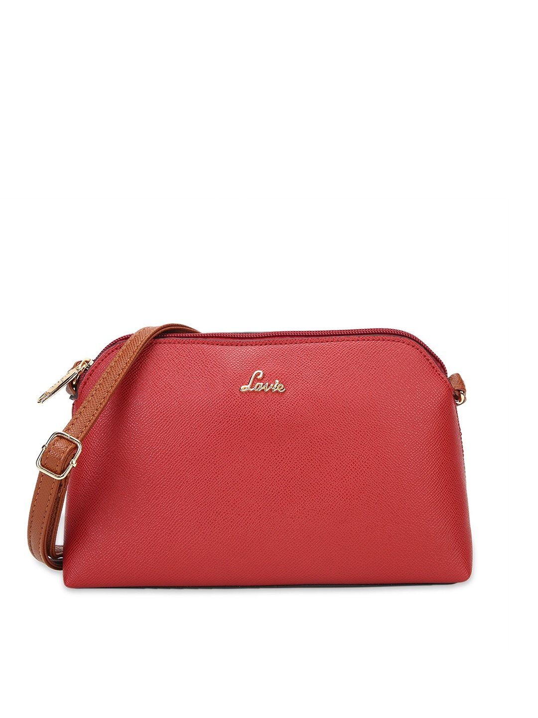 

Lavie Textured Structured Sling Bag, Red