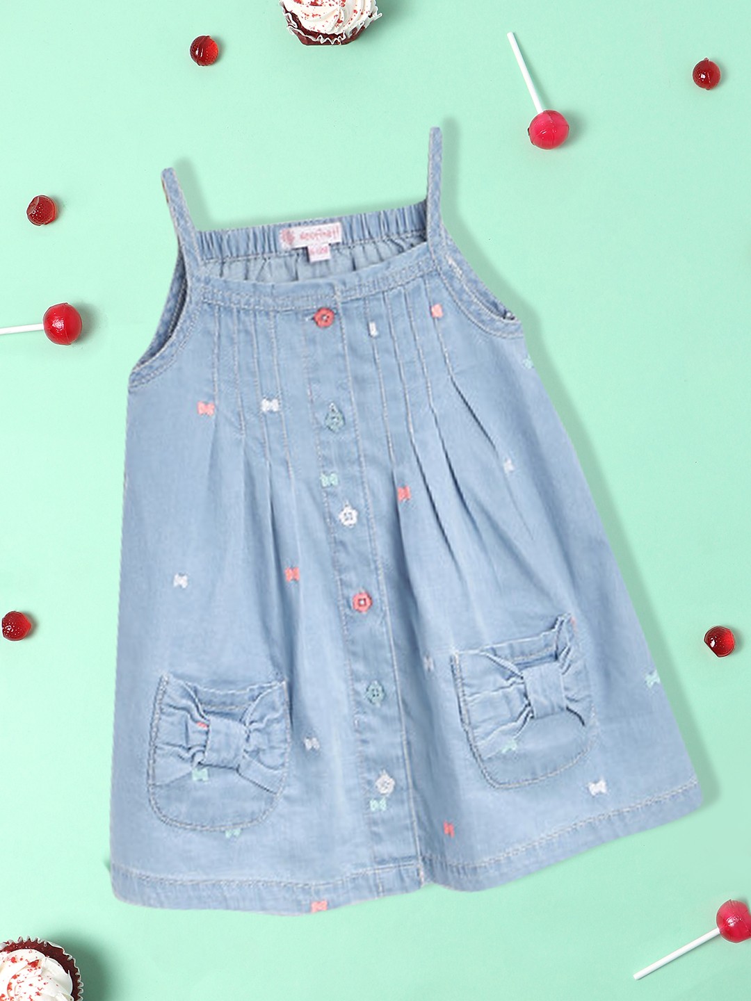 

Nauti Nati Blue Denim A-Line Dress