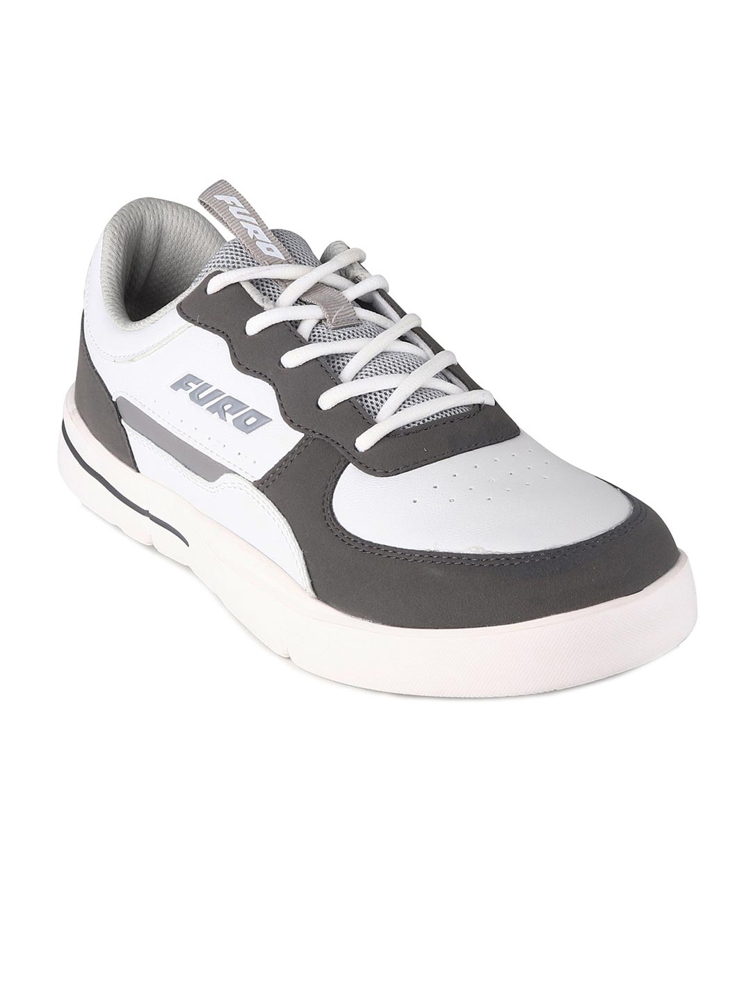 

FURO by Red Chief Men Colourblocked Lightweight Contrast Sole Sneakers, White