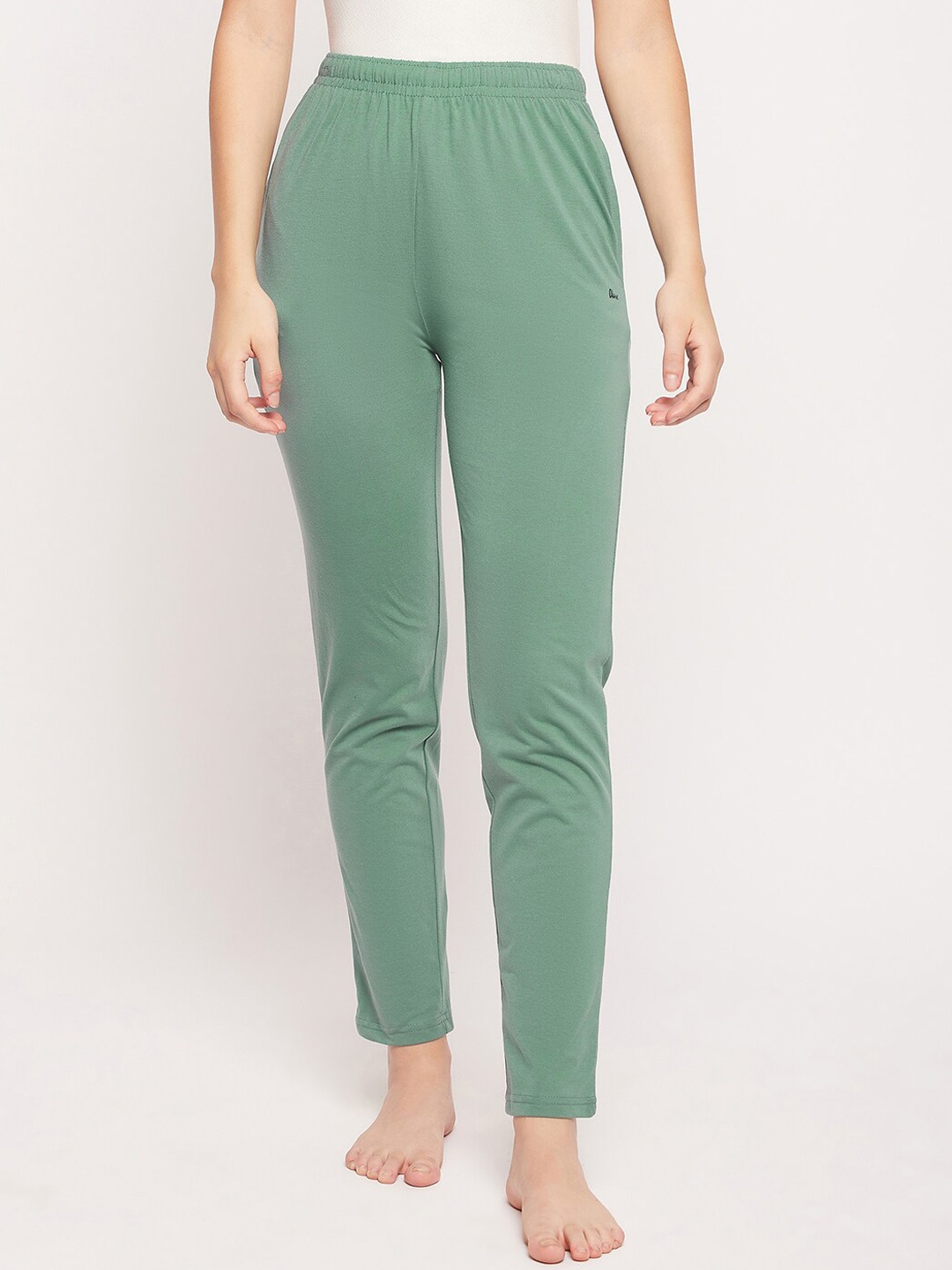 

Okane Women Mid Rise Cotton Lounge Pants, Green