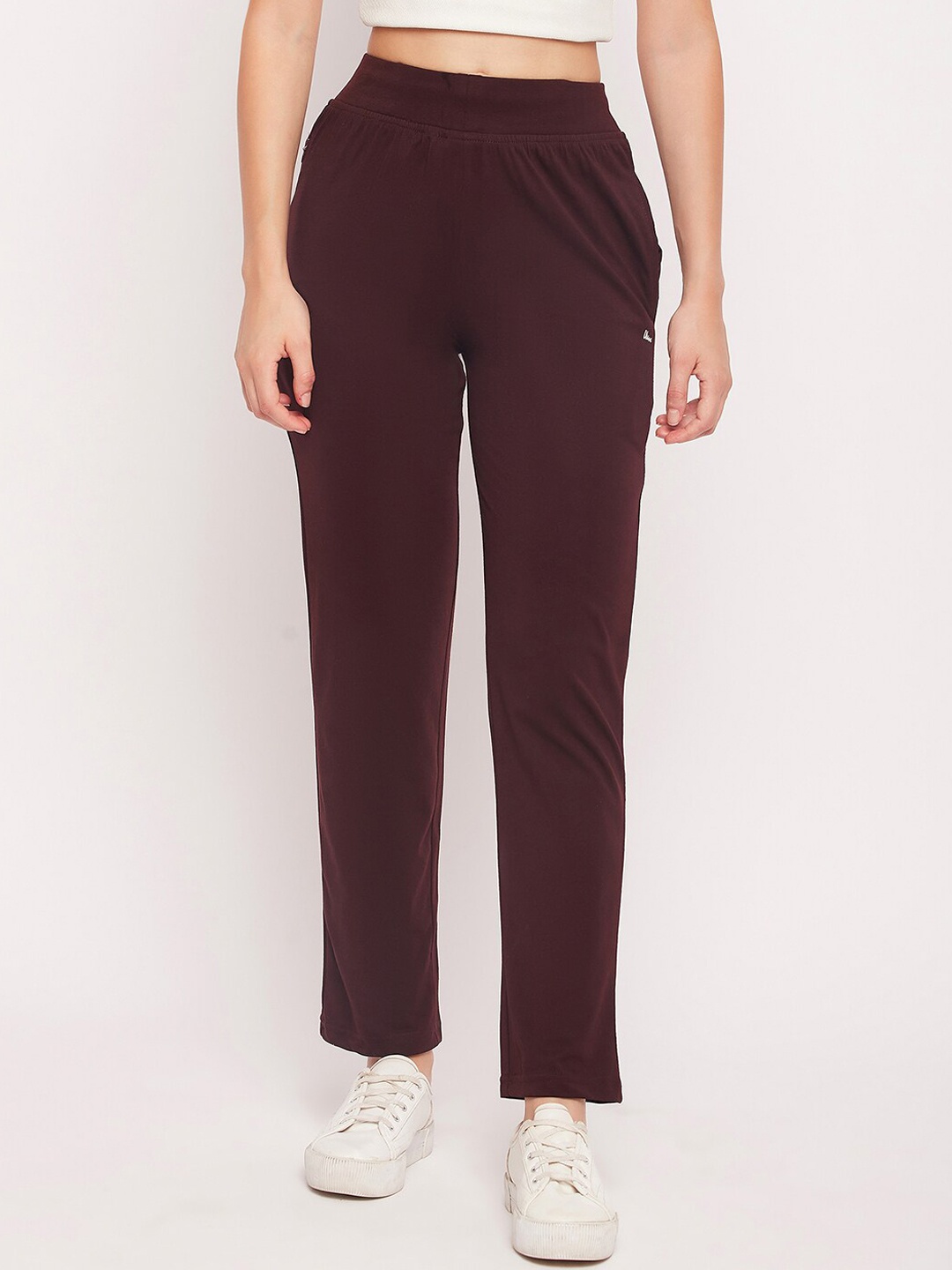 

Okane Women Mid Rise Cotton Lounge Pants, Burgundy