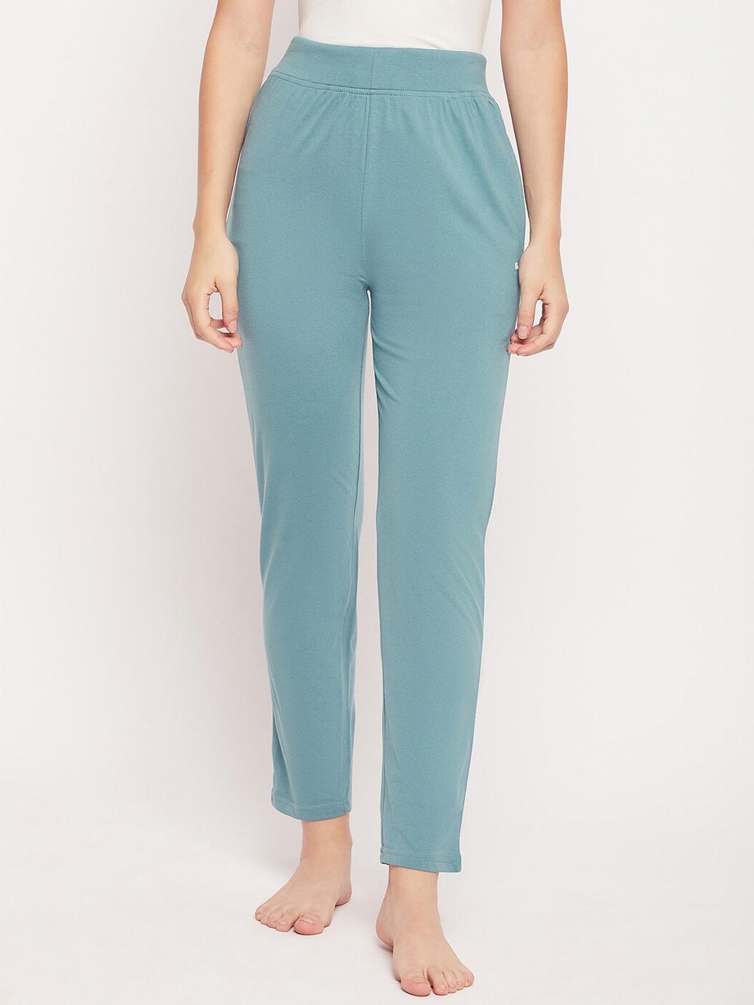 

Okane Women High-Rise Cotton Lounge Pants, Blue