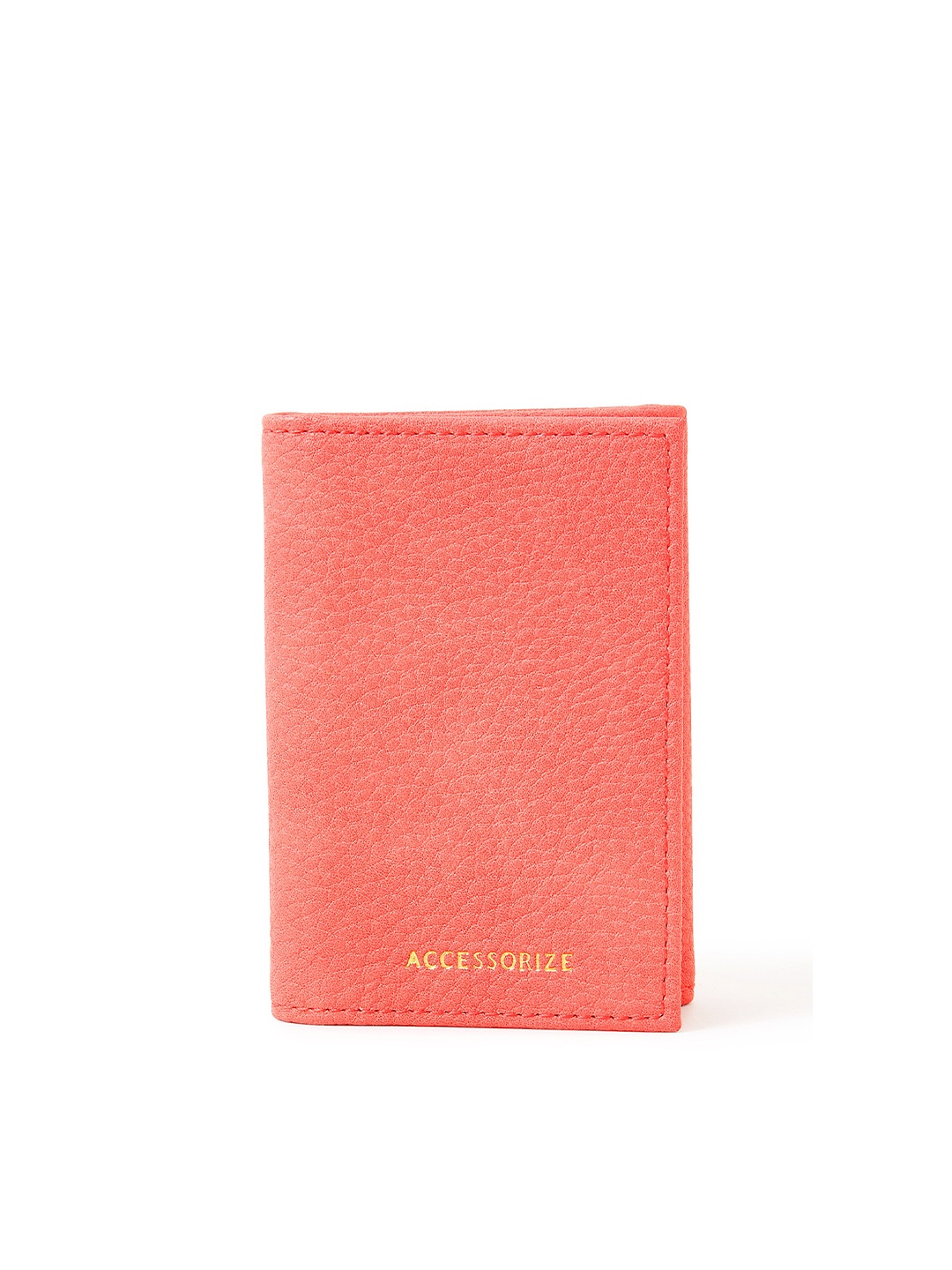 

Accessorize London Faux Leather Travel Card Holder, Coral