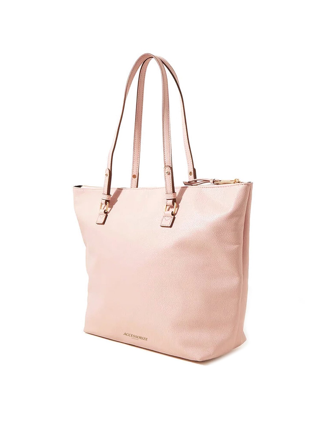Accessorize London Women Faux Leather Cream Classic Shoulder Bag, Nude