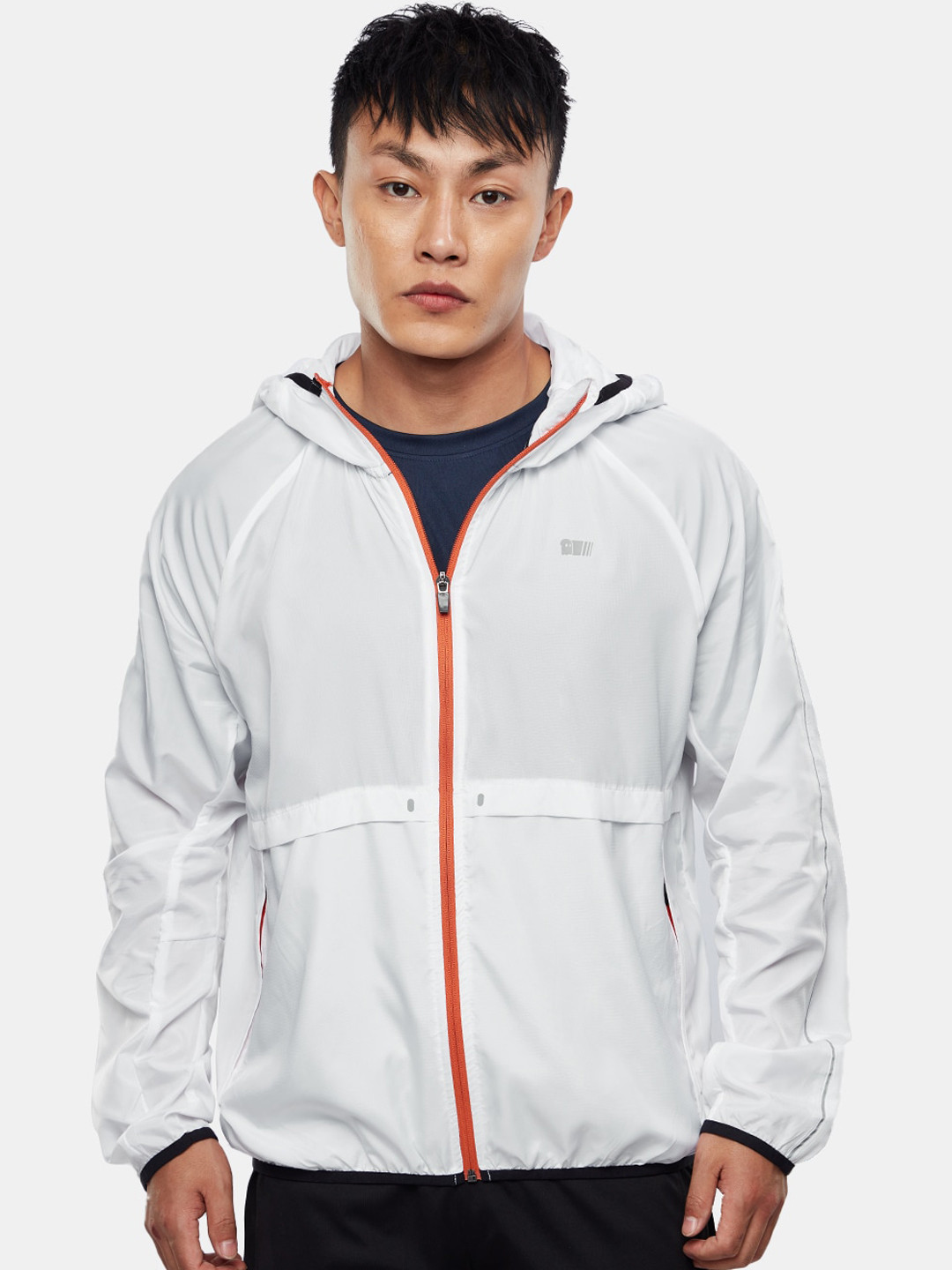 

The Souled Store & Orange Hooded Sporty Jacket, White
