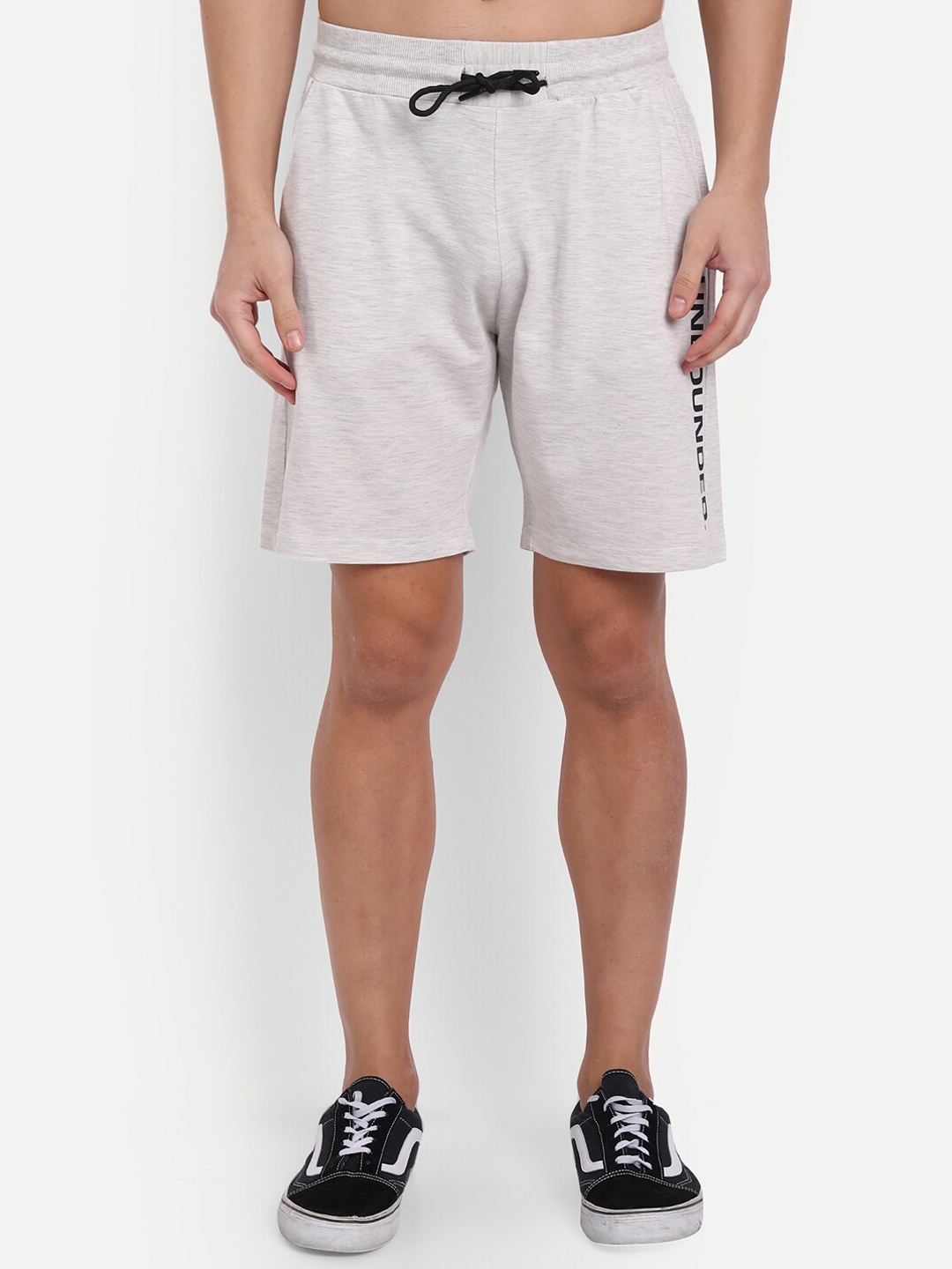 

deb Men Mid-Rise Soft Cotton Sweat Absorbent Unbounded Shorts, Grey melange