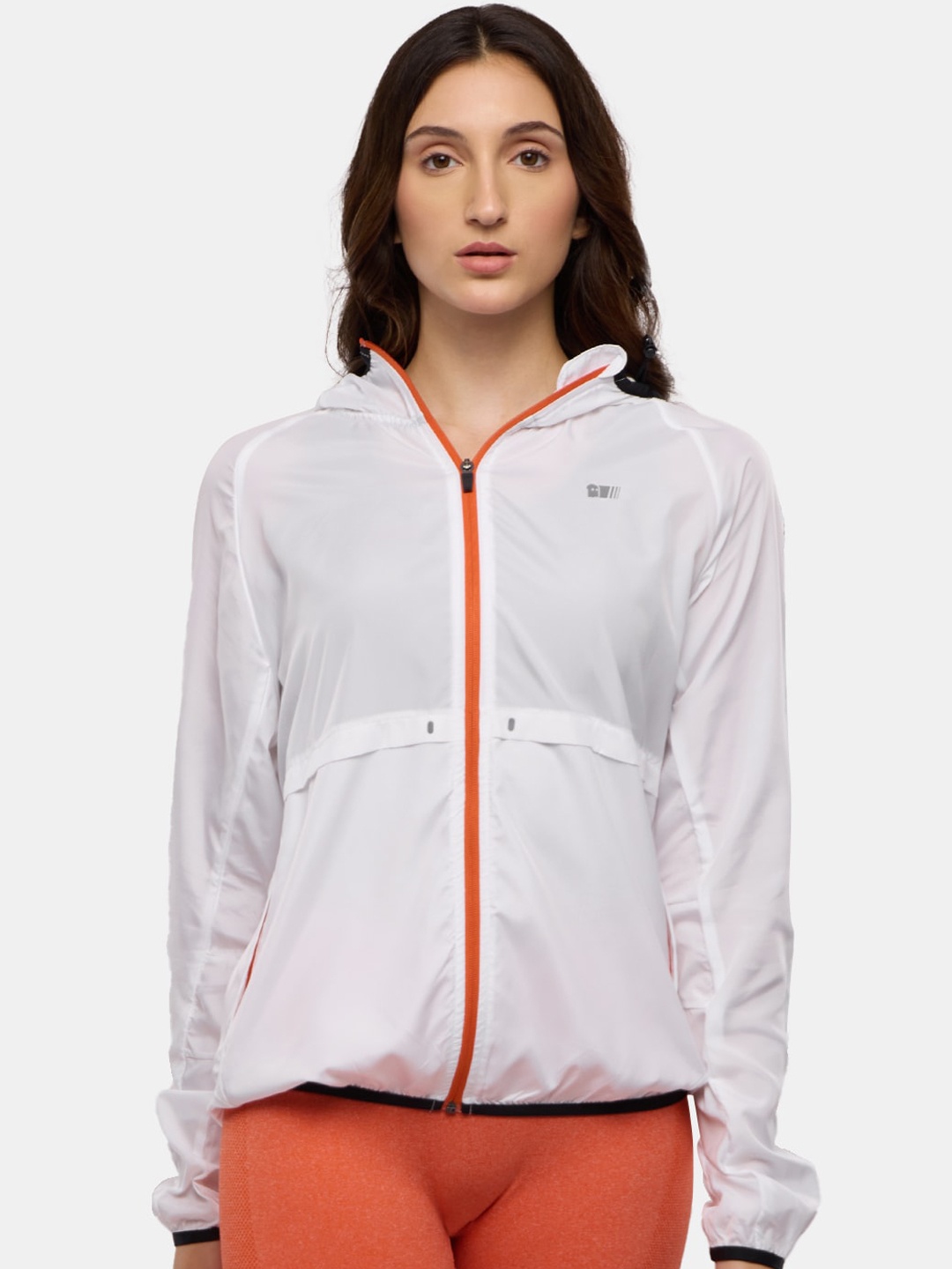 

The Souled Store Women White Hooded Sporty Jacket