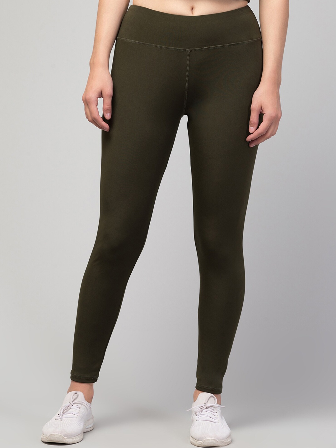 

Apraa & Parma Women High Waist Dry-Fit Running Tights, Olive