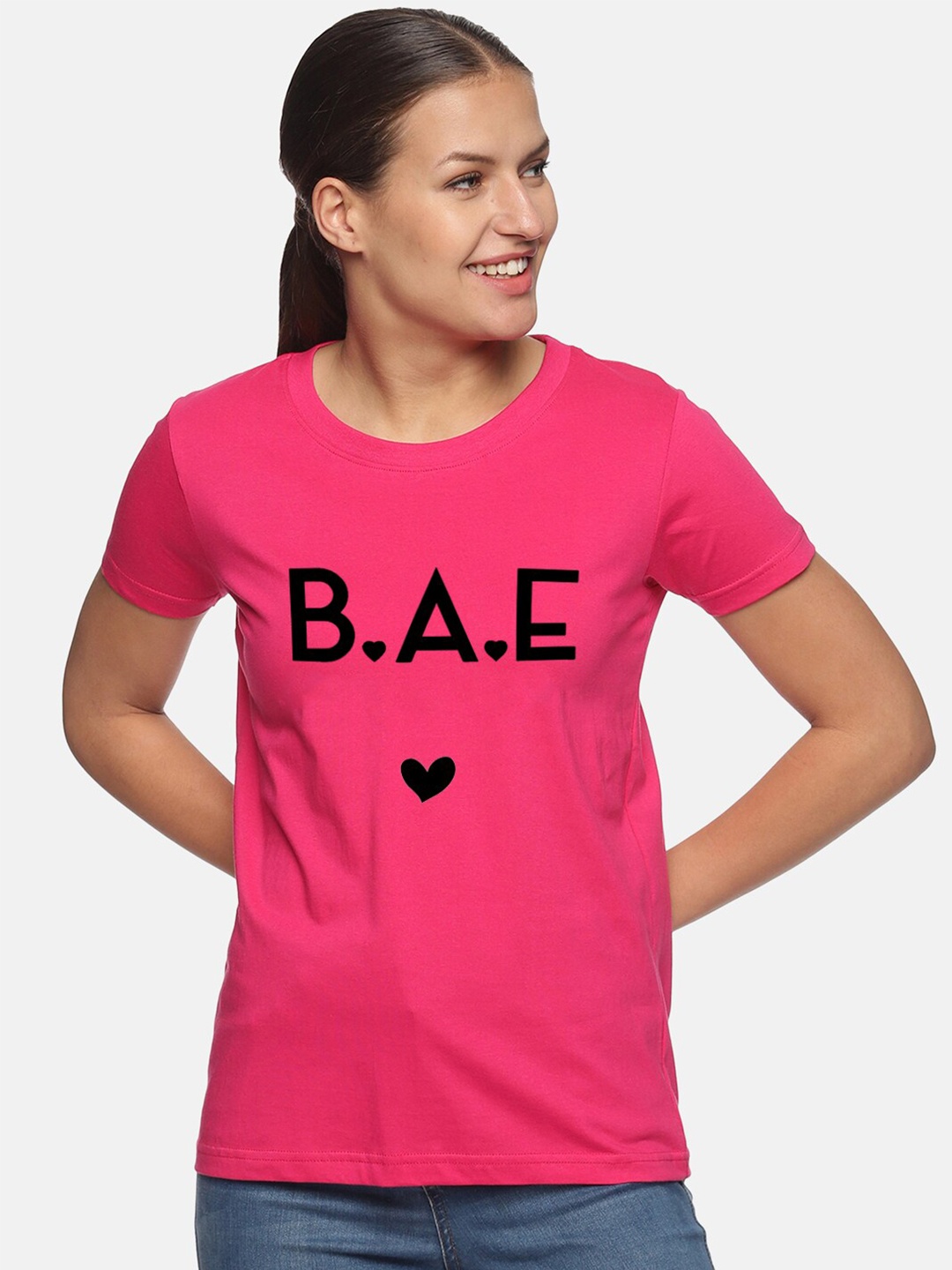 

Trends Tower Typography Printed Pure Cotton T-shirt, Pink