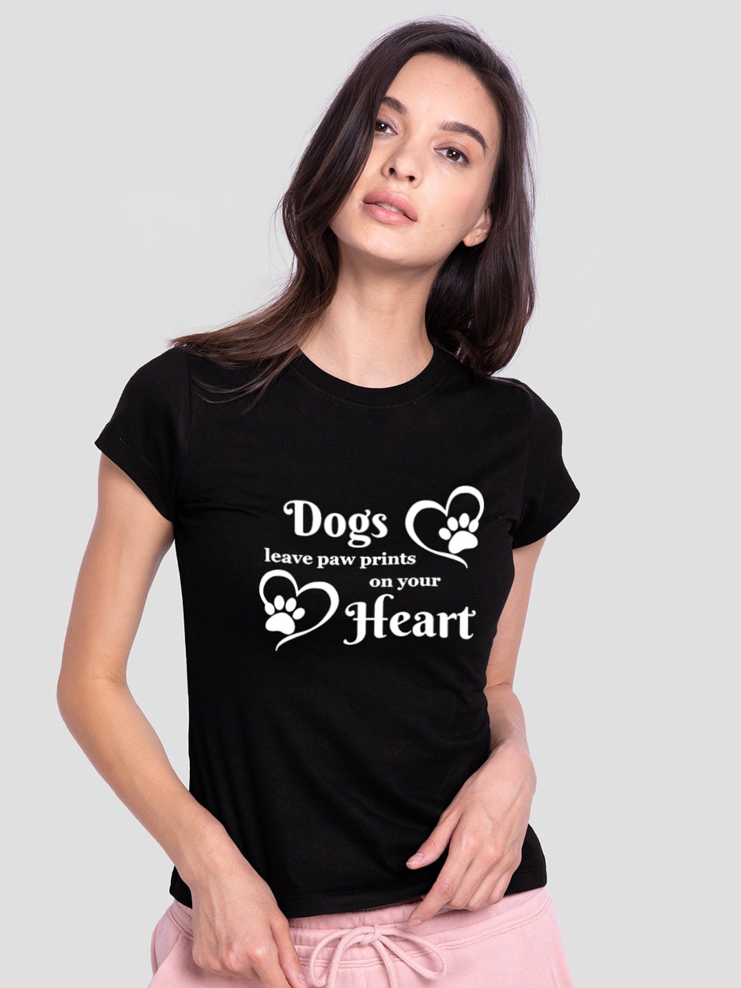 

Trends Tower Typography Printed Monochrome Pure Cotton T-shirt, Black