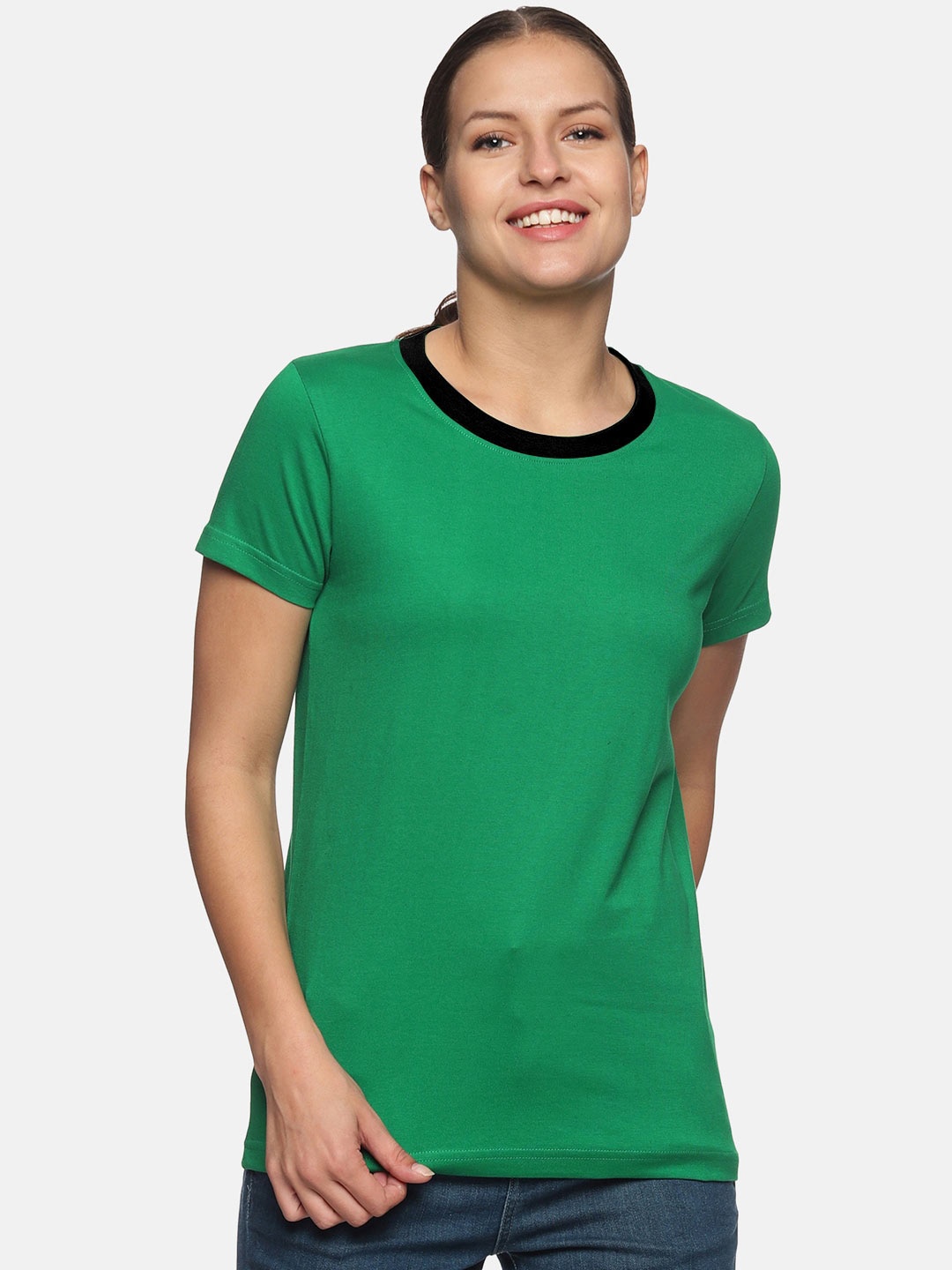 

Trends Tower Round Neck Short Sleeves T-shirt, Green