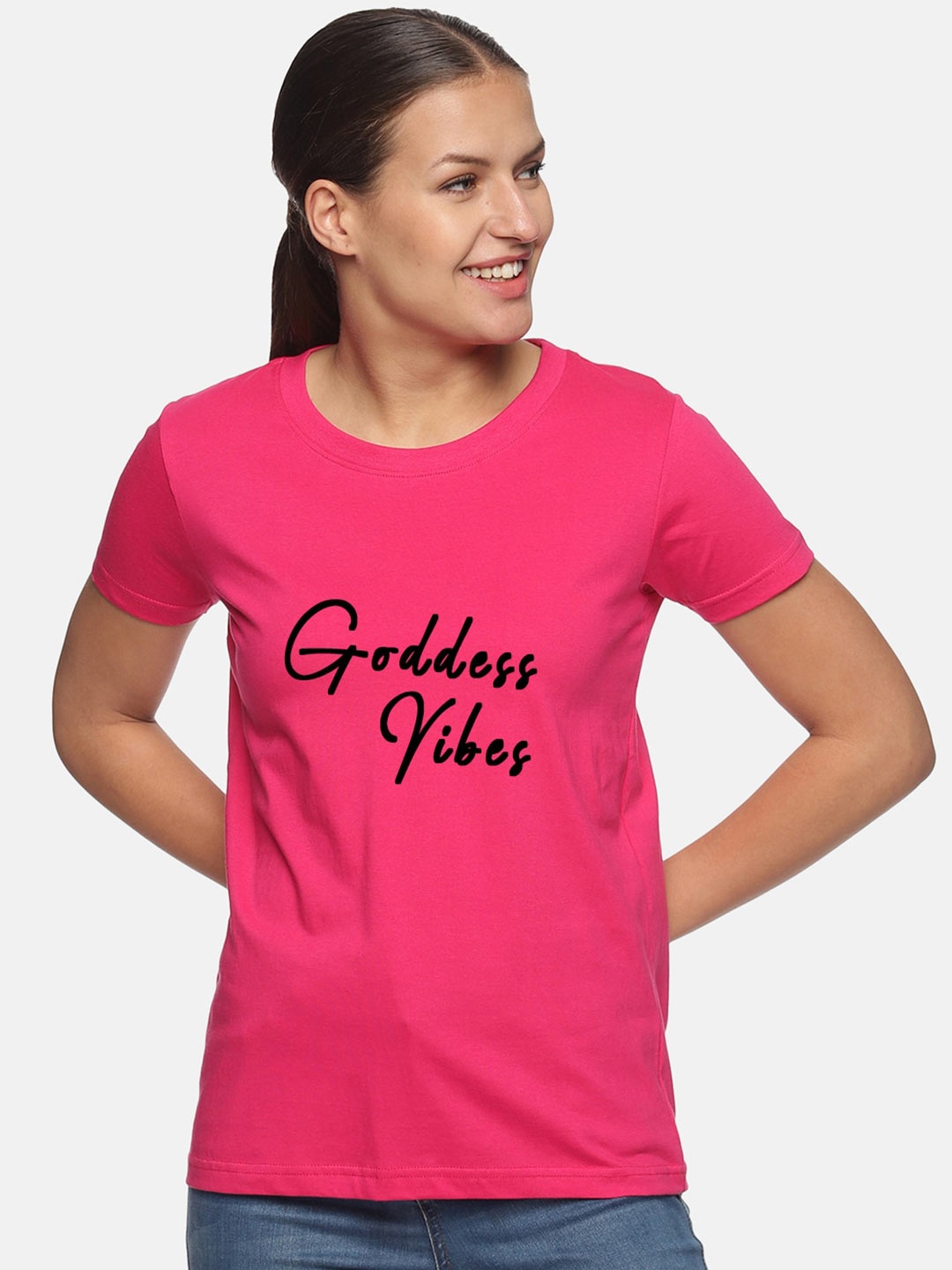 

Trends Tower Typography Printed Pure Cotton T-shirt, Pink
