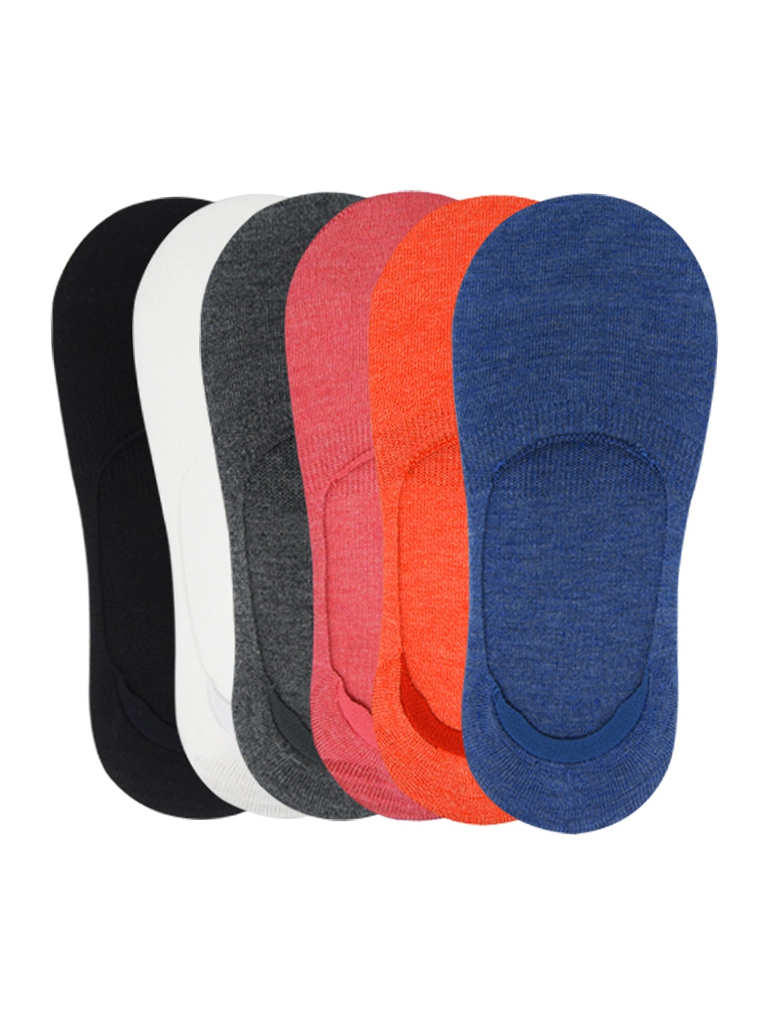 

Balenzia Women Pack Of 6 Cotton Shoe Liner Socks, Blue