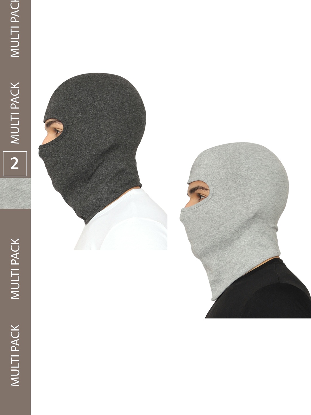 

Gajraj Pack Of 2 Reusable Face Masks, Grey