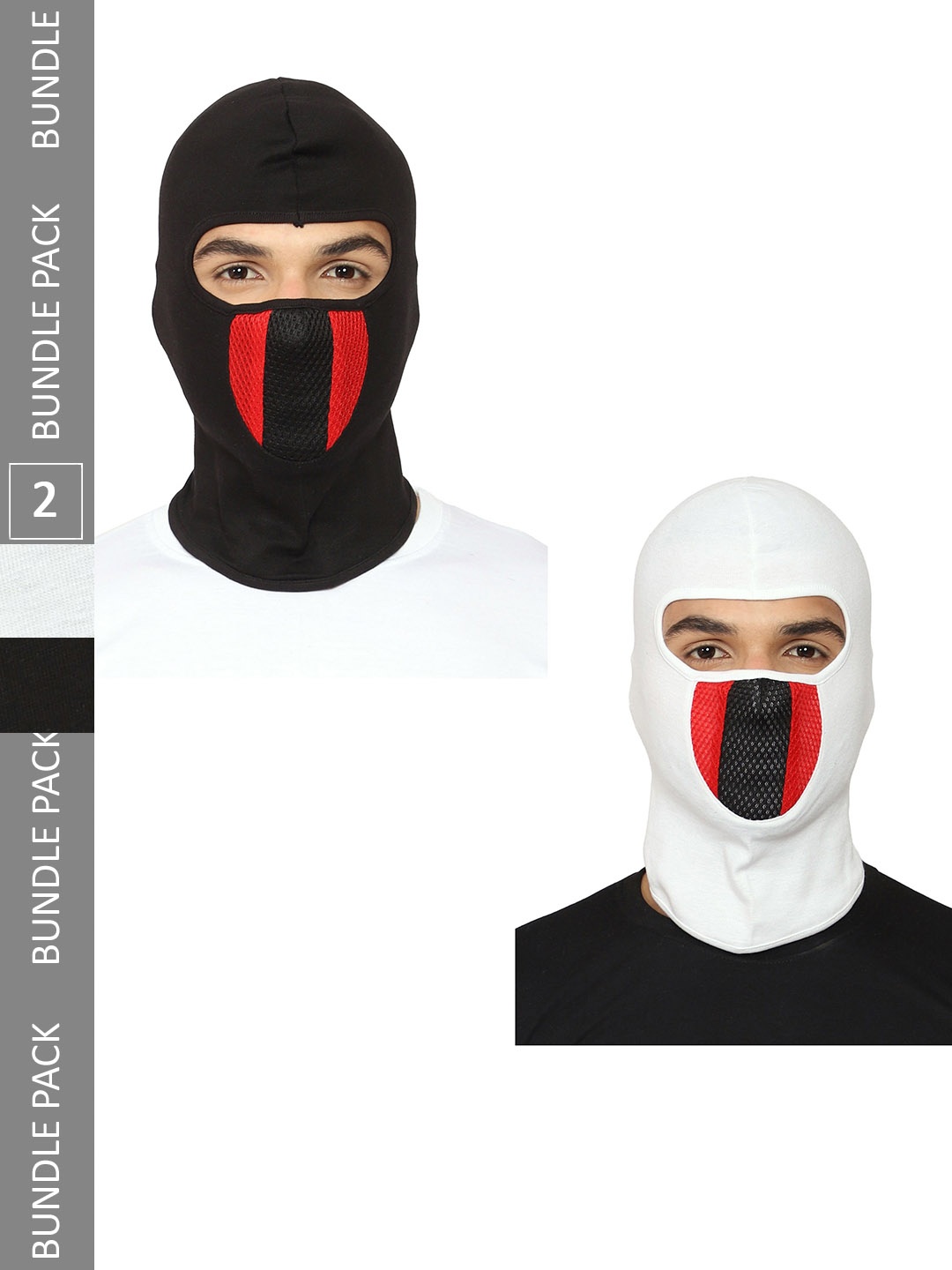 

Gajraj Pack Of 2 Reusable Full Face Masks, Black
