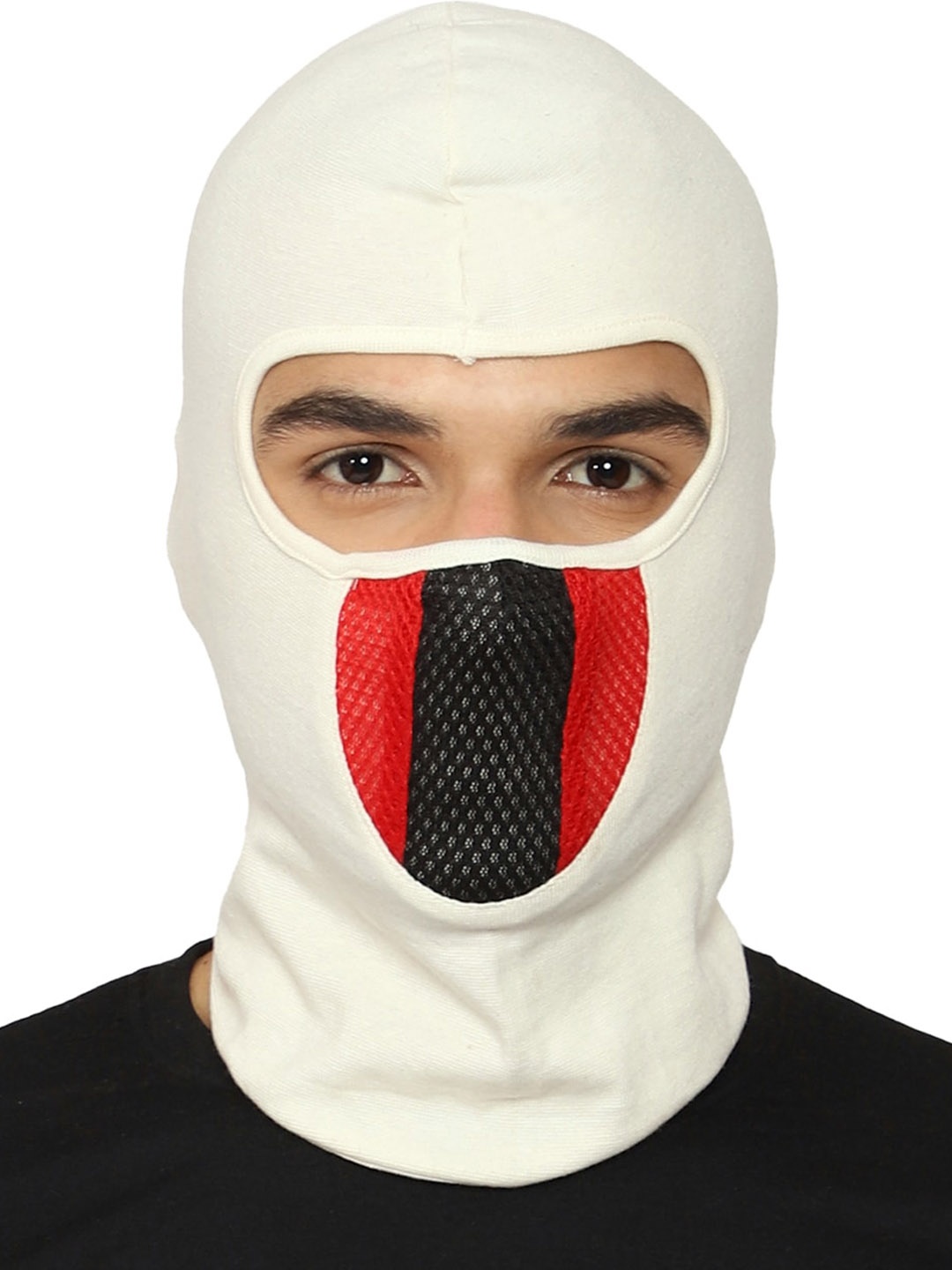 

Gajraj Reusable Full Face Mask With Air Filter Mesh, Cream