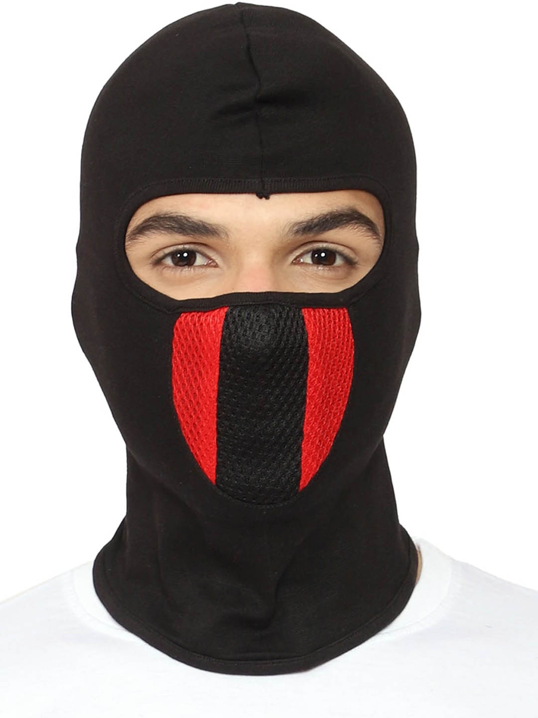 

Gajraj Reusable Full Face Mask With Air Filter Mesh, Black