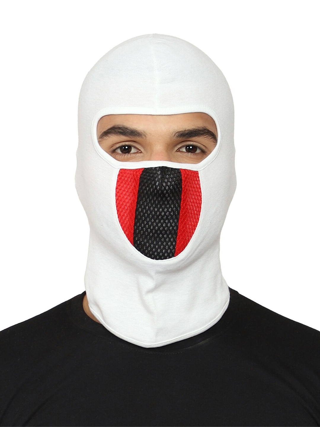 

Gajraj Reusable Balaclava Face Mask With Air Filter Mesh, White