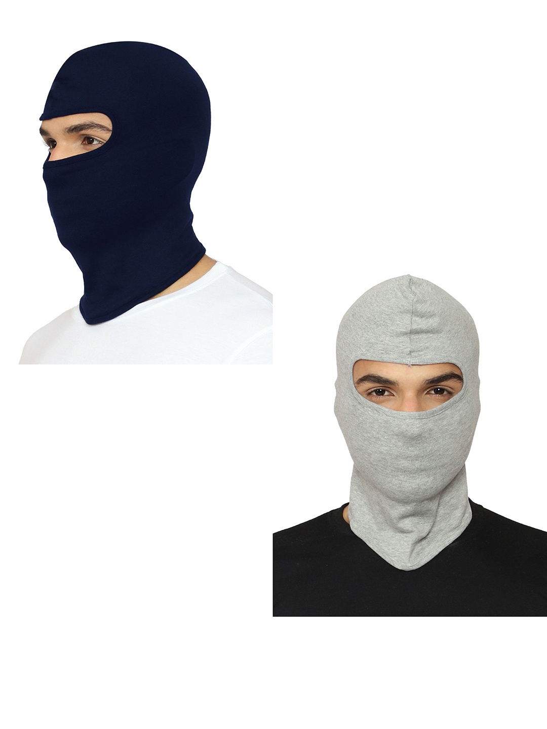 

Gajraj Pack Of 2 Reusable Balaclava Face Masks, Navy blue