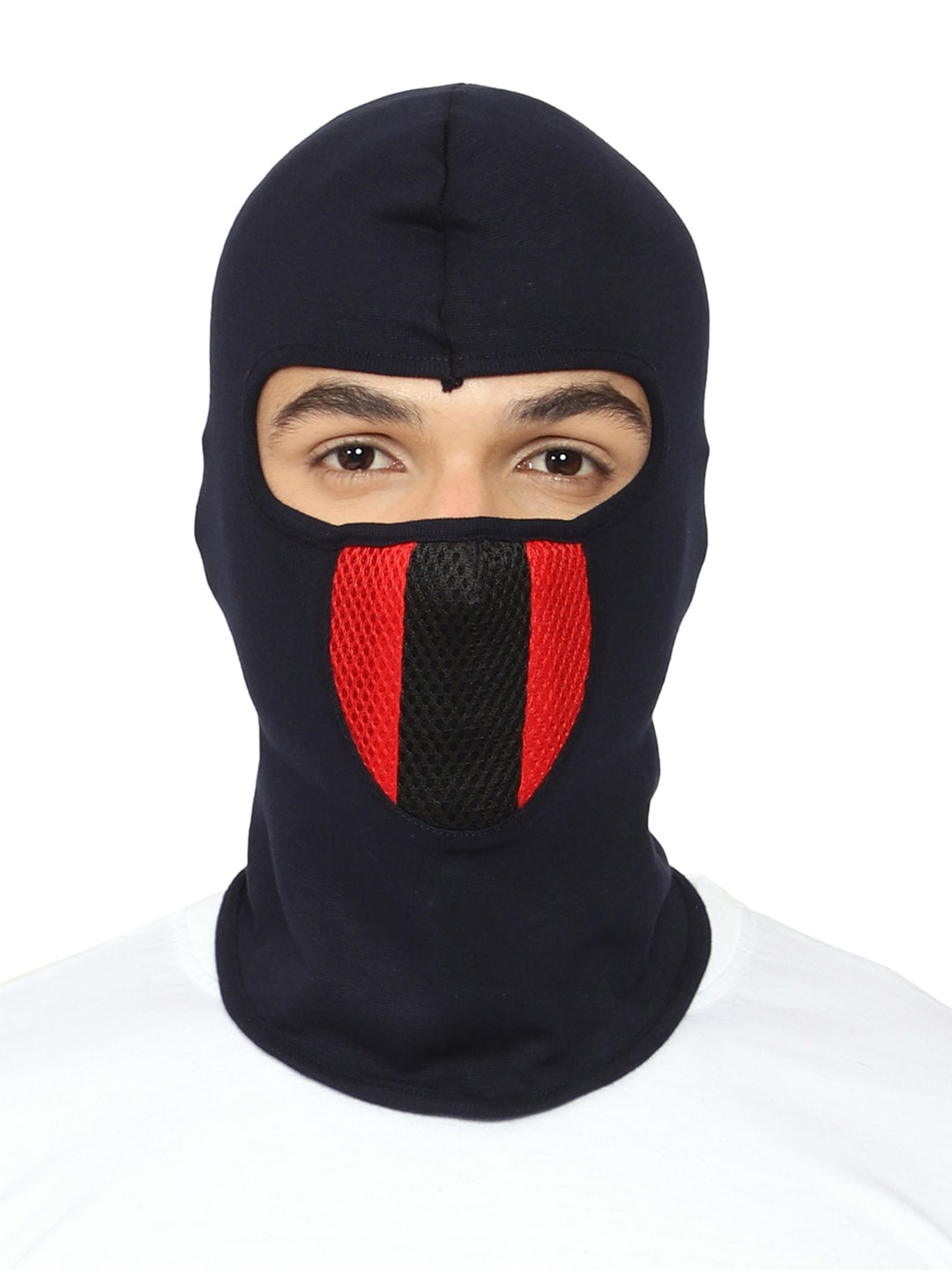

Gajraj Reusable Balaclava Face Mask With Air Filter Mesh, Navy blue