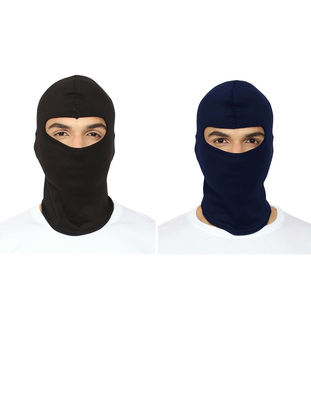 

Gajraj Pack Of 2 Reusable Balaclava Face Masks, Black