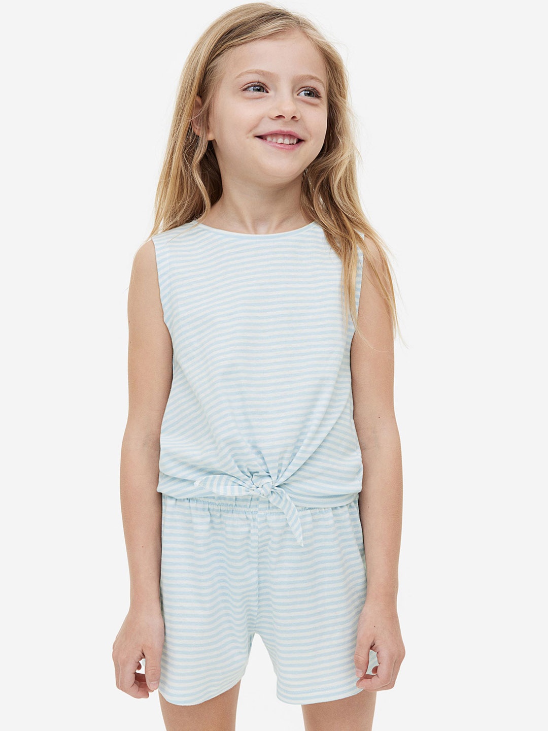 

H&M Girls 2-Piece Pure Cotton Set, Blue