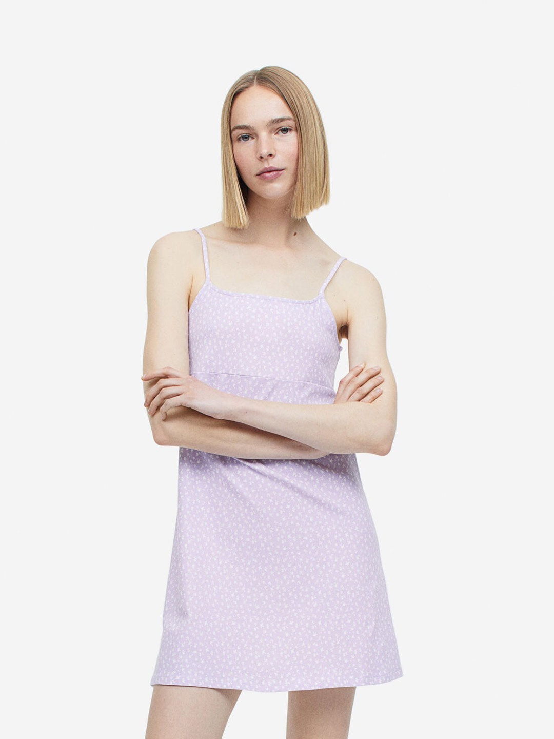 

H&M A-line Jersey Dress, Purple