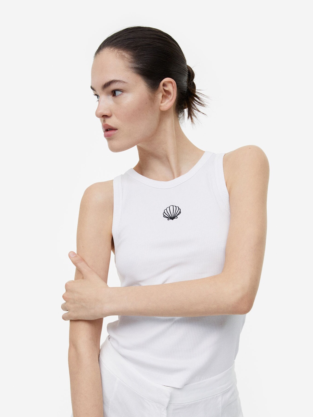 

H&M Ribbed Vest Top, Multi