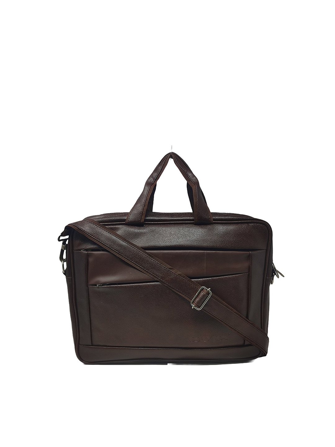 

CRAYTON Vegan Leather Laptop Bag, Brown