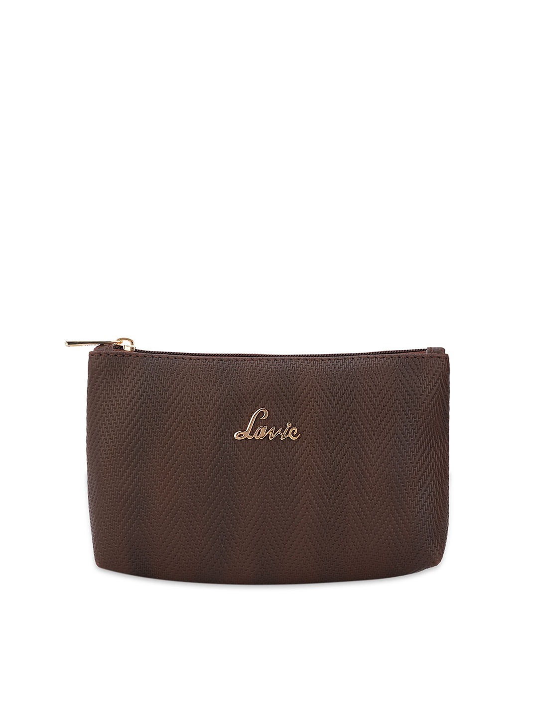 

Lavie Women Textured Travel Pouch, Brown