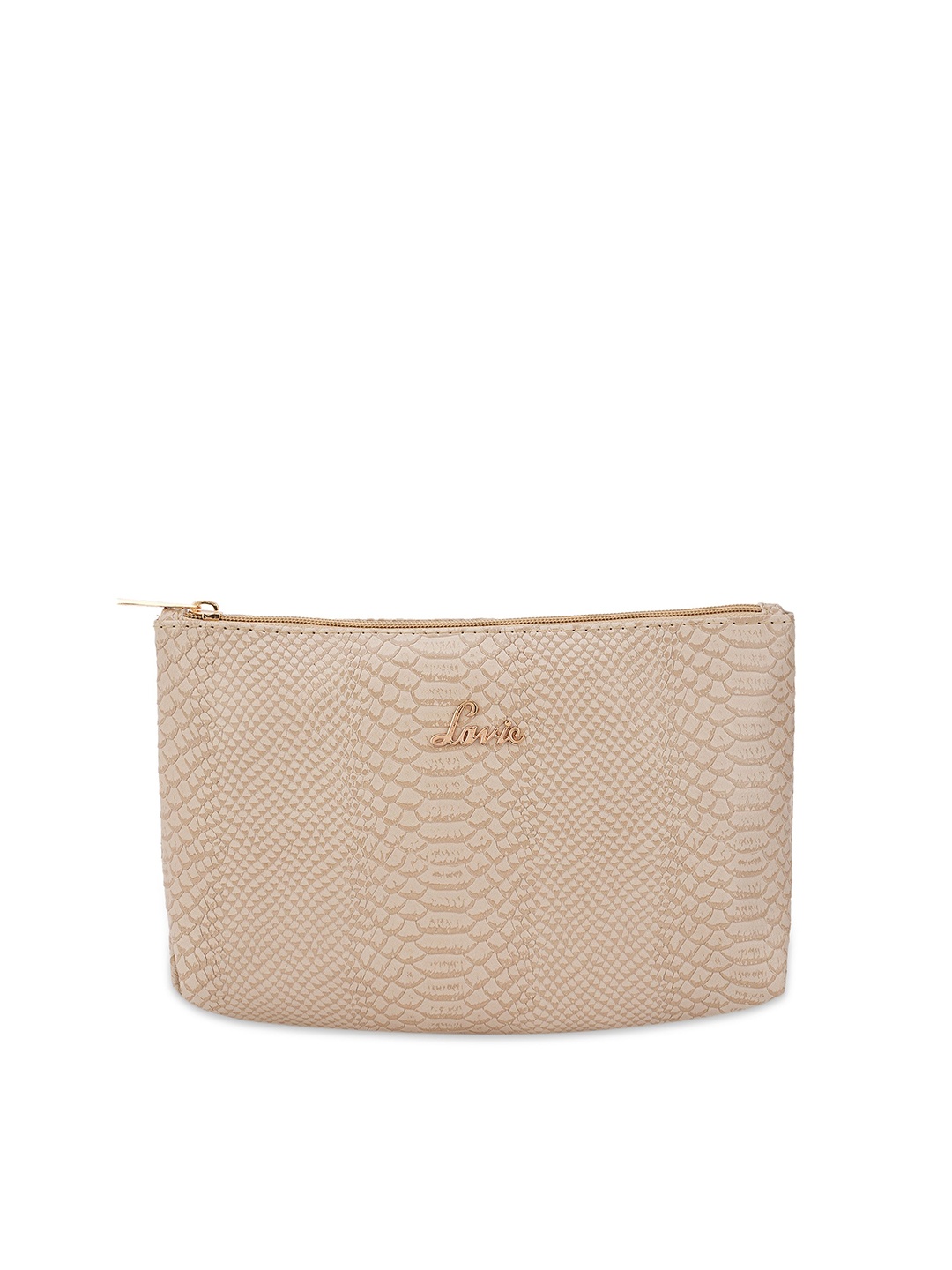 

Lavie Women Textured Travel Pouch, Beige