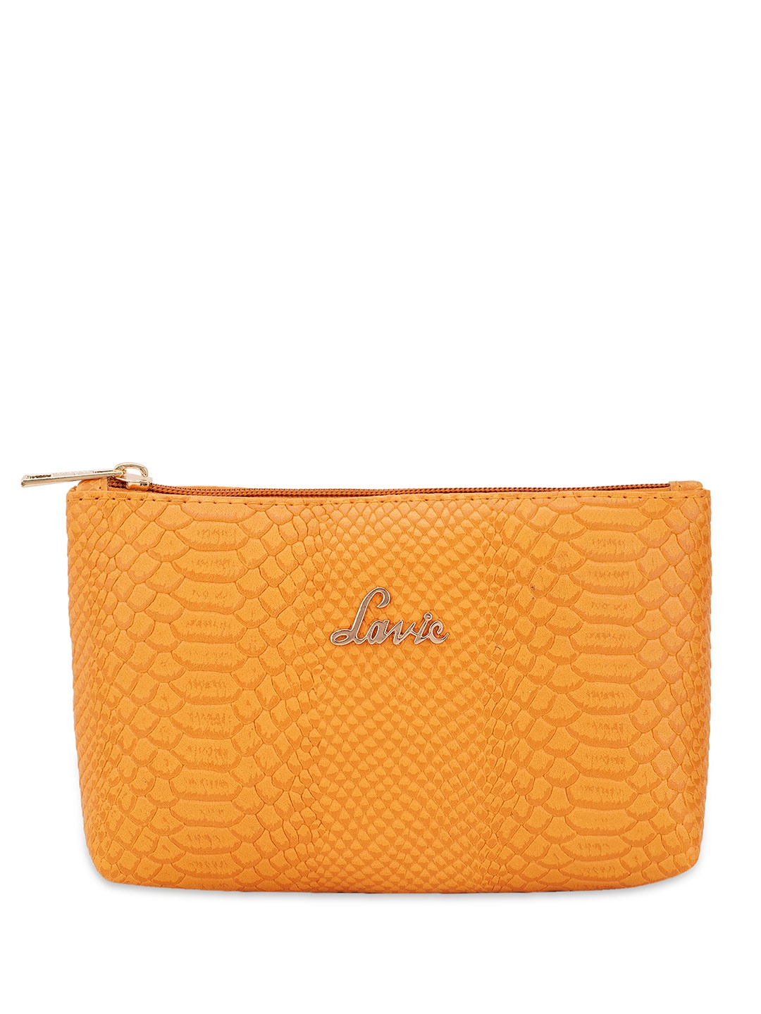 

Lavie Textured Travel Pouch, Mustard