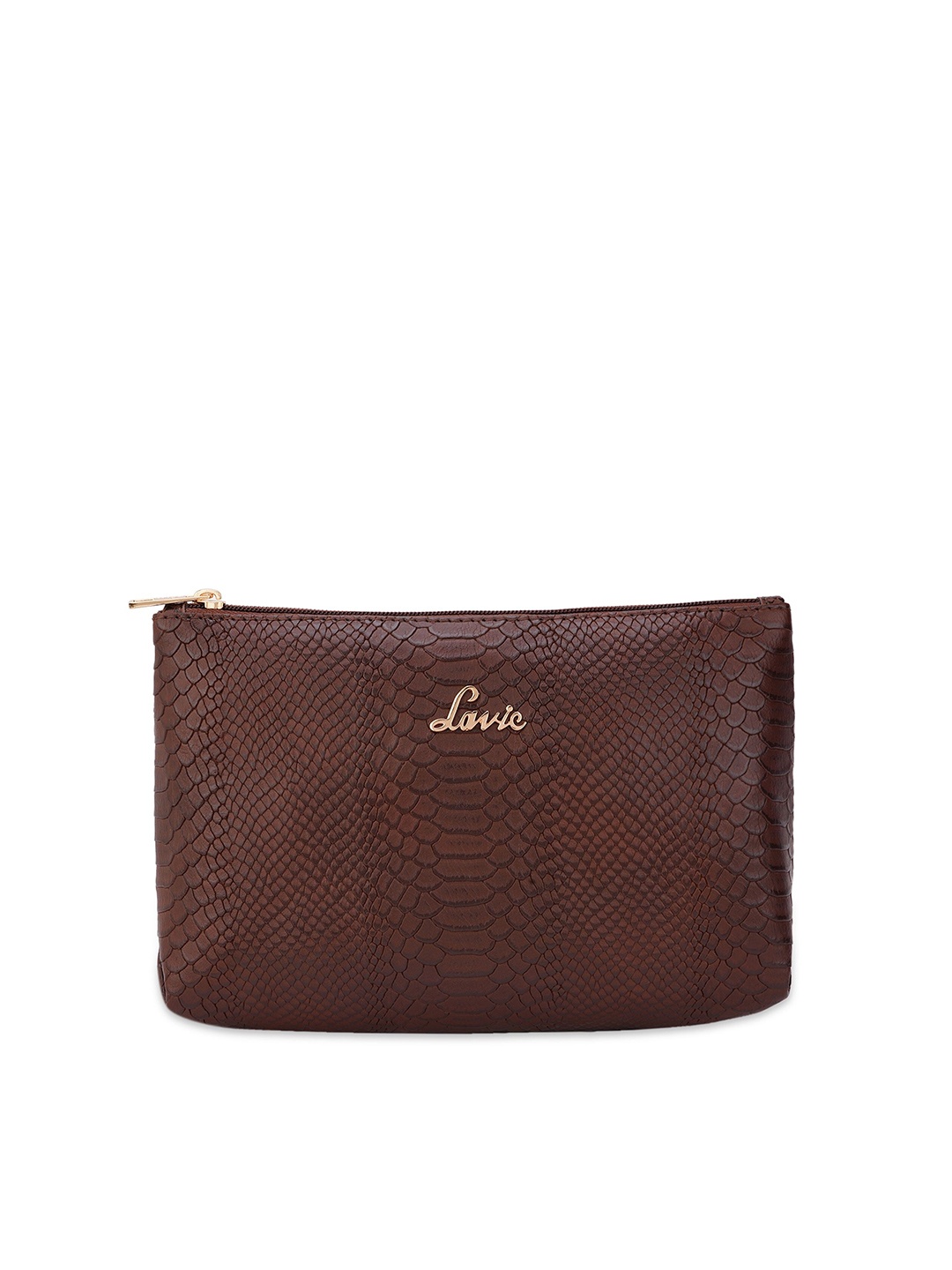 

Lavie Women Textured Travel Pouch, Brown