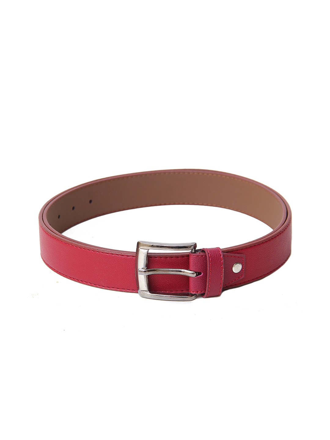 

Calvadoss Women Synthetic Leather Tang Belt, Maroon