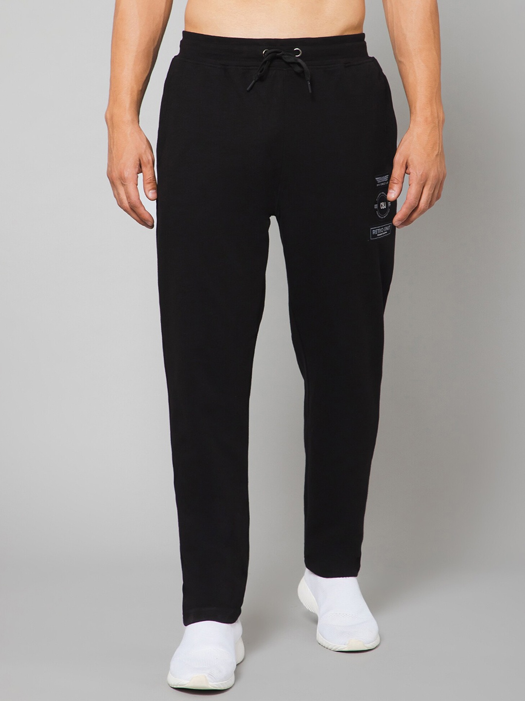 

Cantabil Men Mid-Rise Track Pants, Black