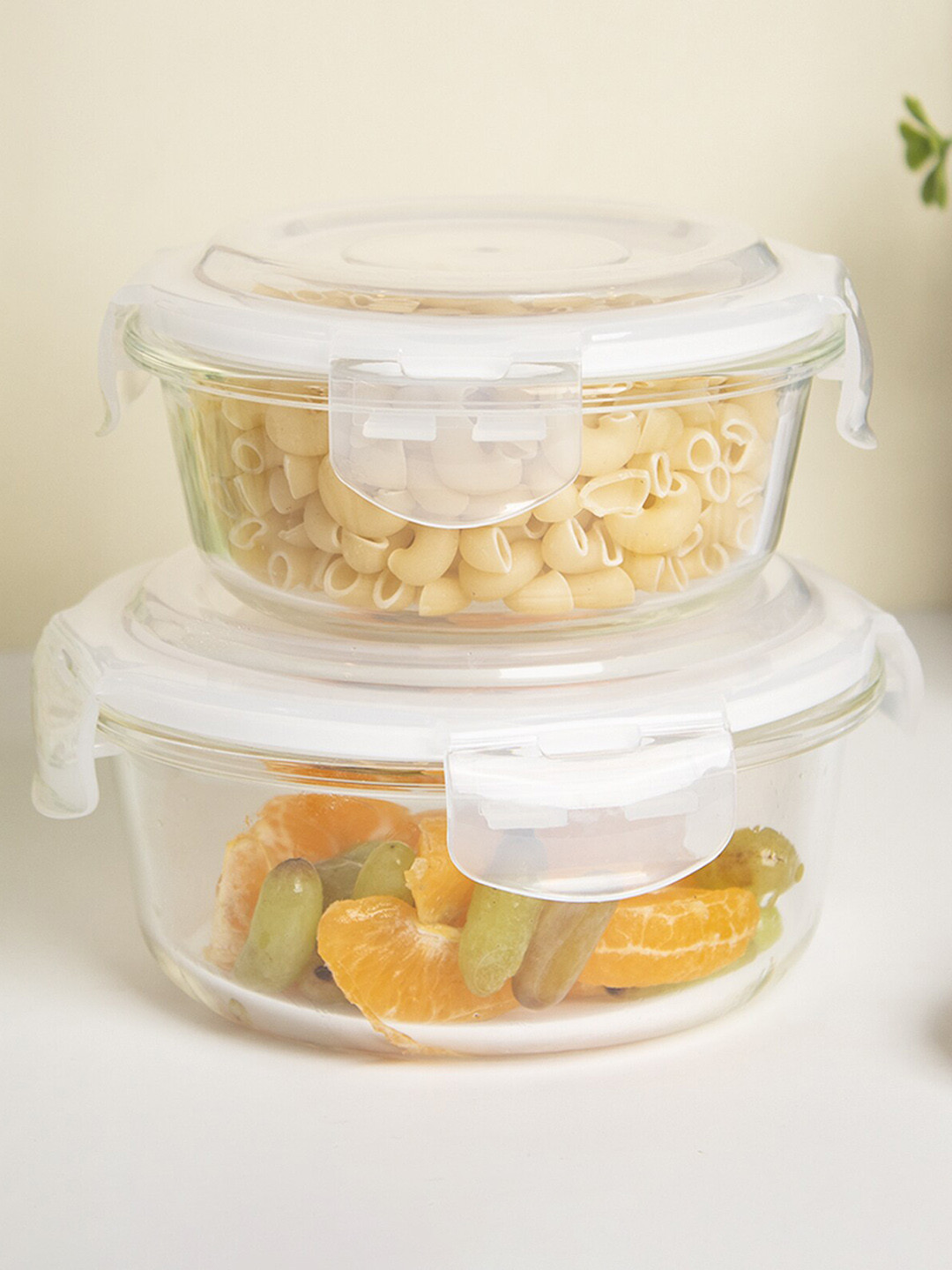 

MARKET99 Transparent 2 Pieces Airtight Food Containers