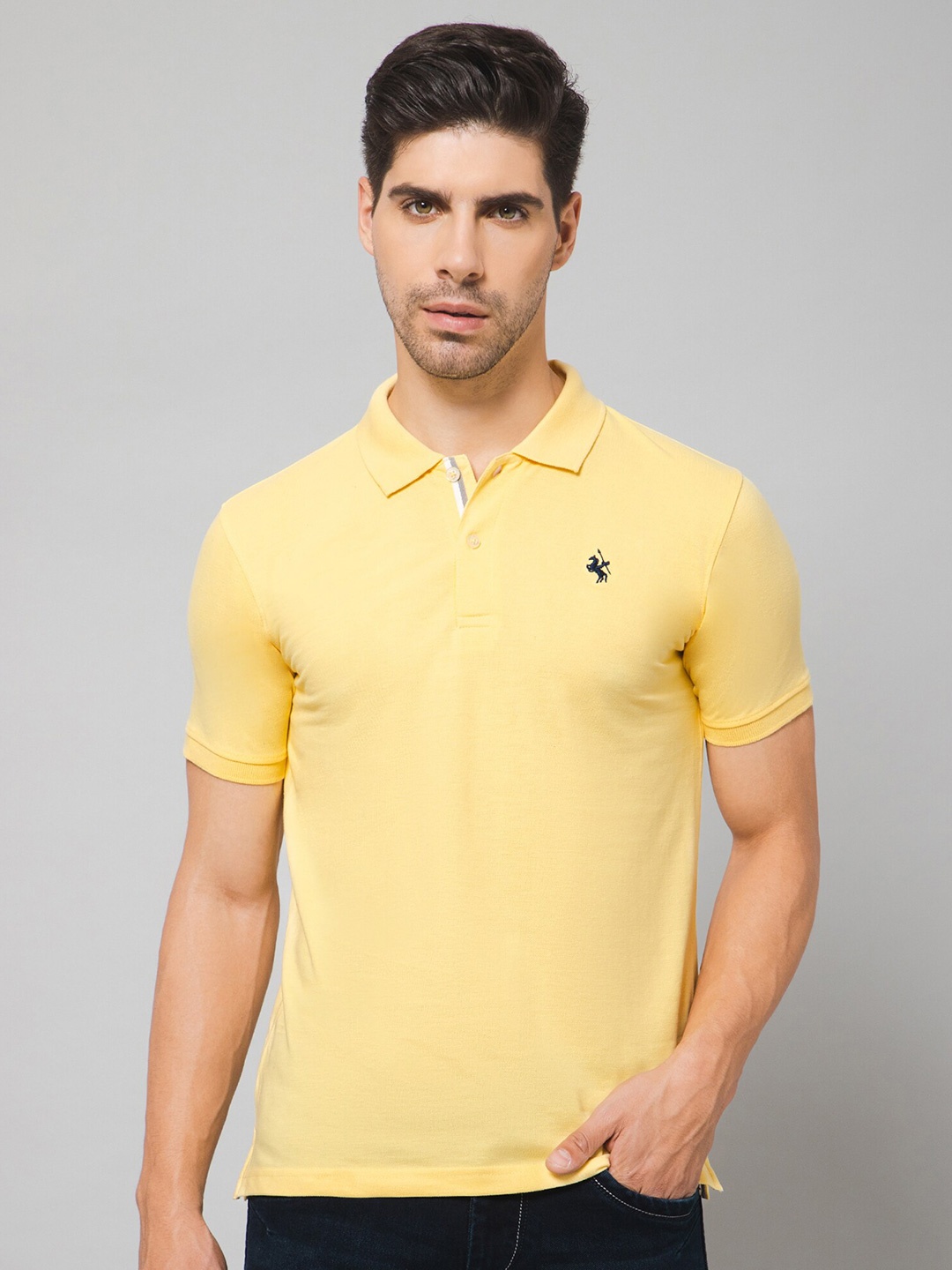

Cantabil Polo Collar Short Sleeves T-shirt, Yellow