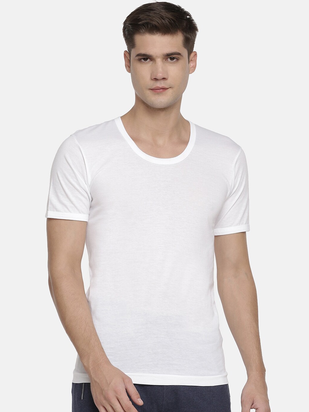 

Macroman M-Series Pack Of 2 Comfort Pure Cotton Basic Vests, White