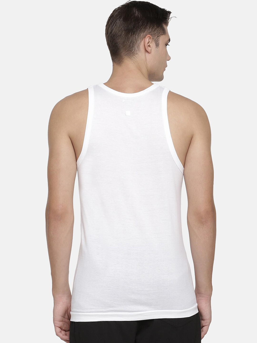

Macroman M-Series Stretchable Cotton Basic Vests, White