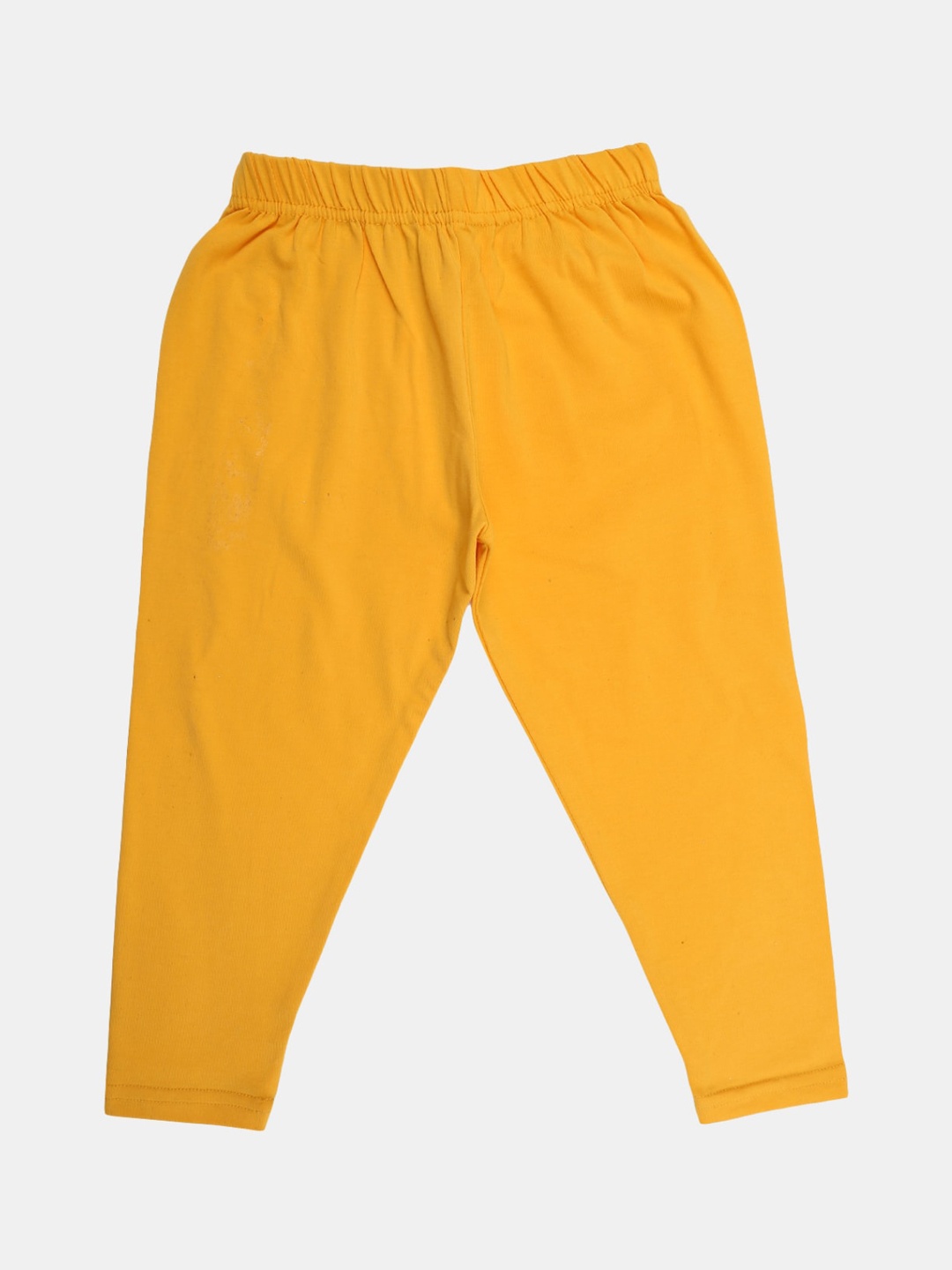 

V-Mart Girls Ankle-Length Cotton Legging, Yellow