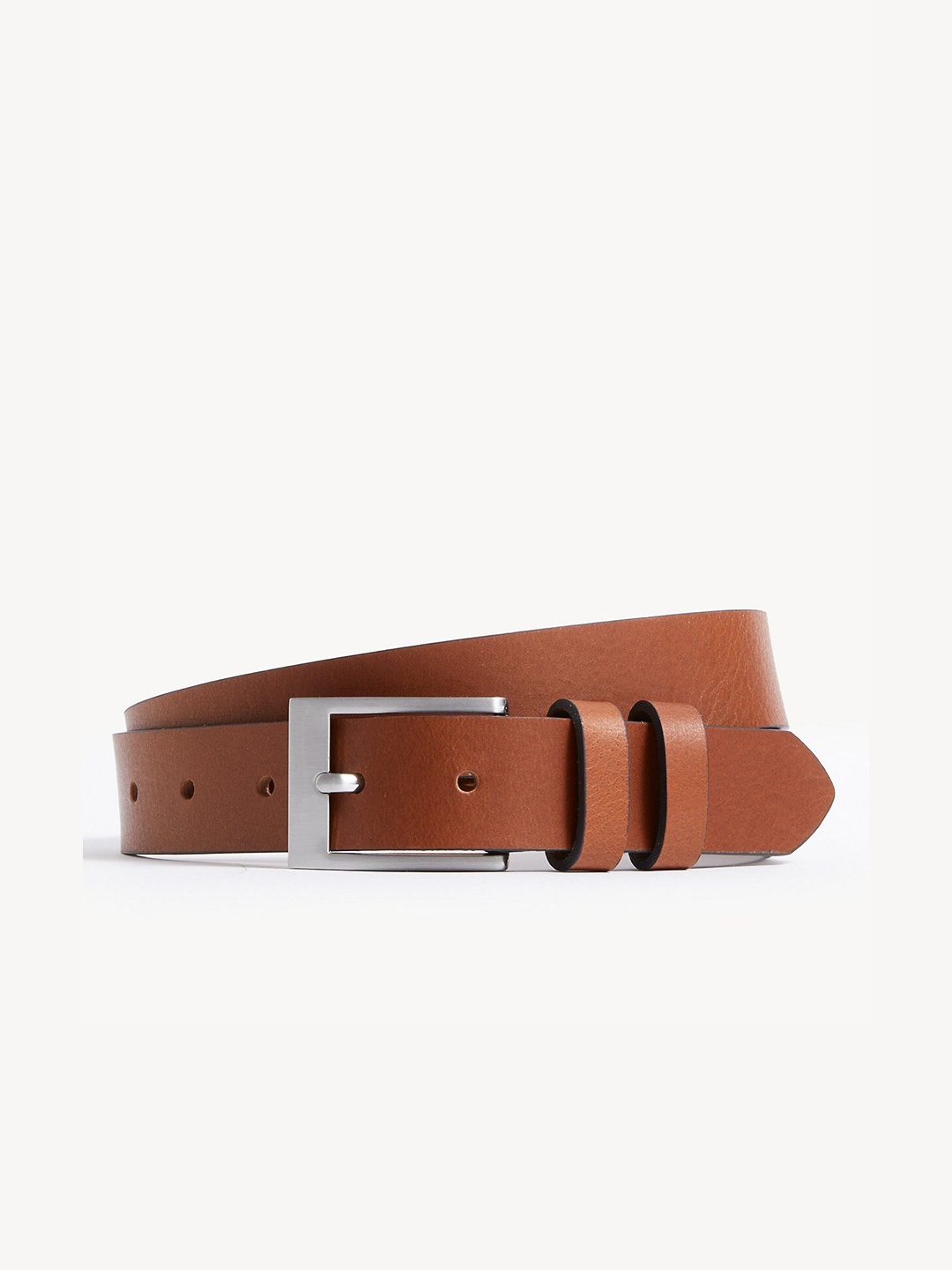 

Marks & Spencer Men Tang Leather Formal Belt, Tan