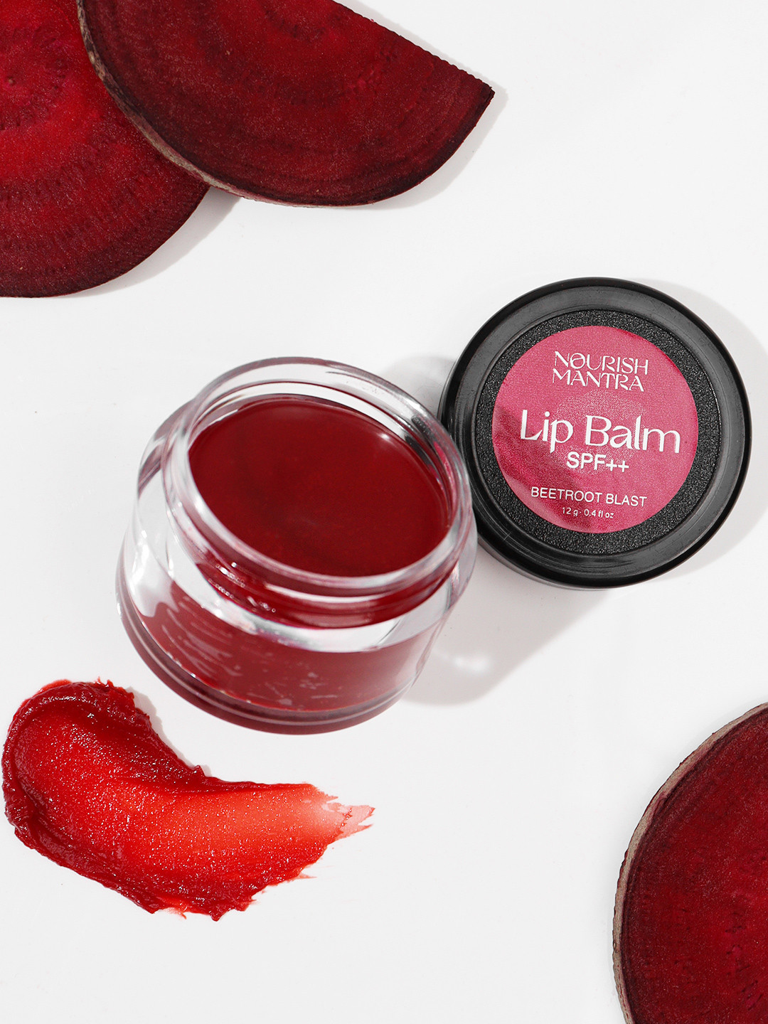 

Nourish Mantra Beetroot Blast Lip Balm With SPF 12 g, Red