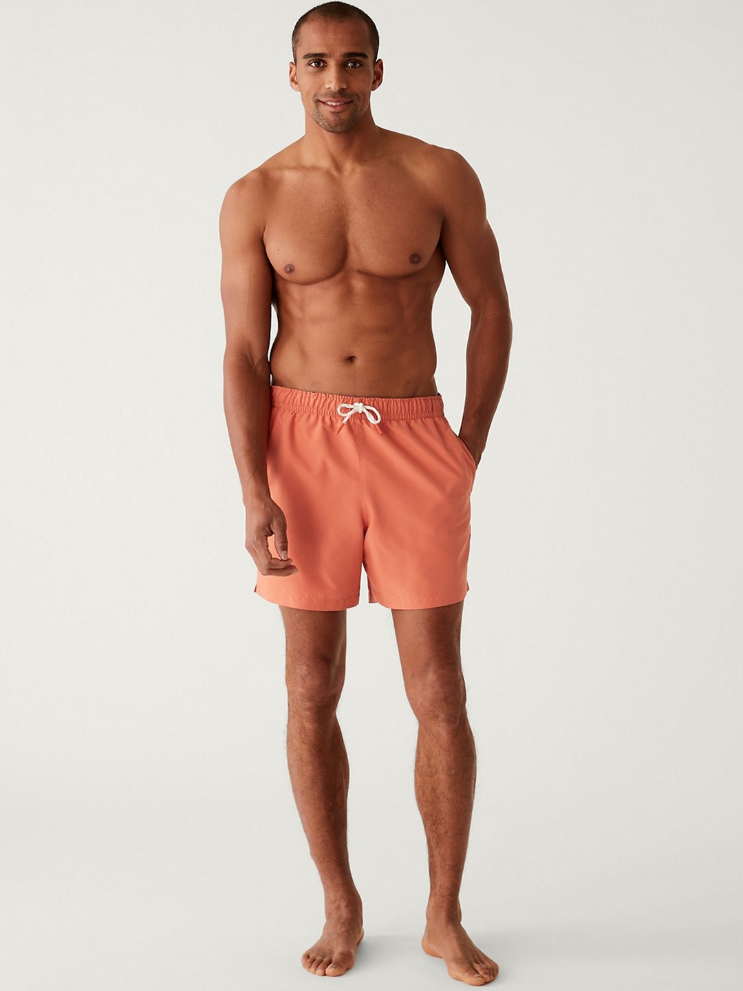 

Marks & Spencer Men Pockets Swim Shorts, Orange