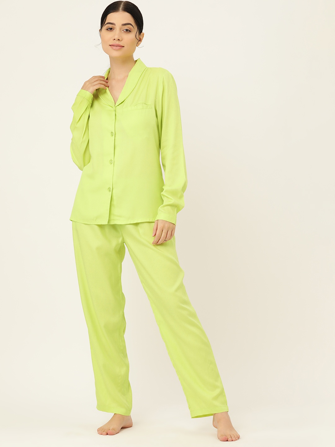 

ETC Solid Night suit, Lime green